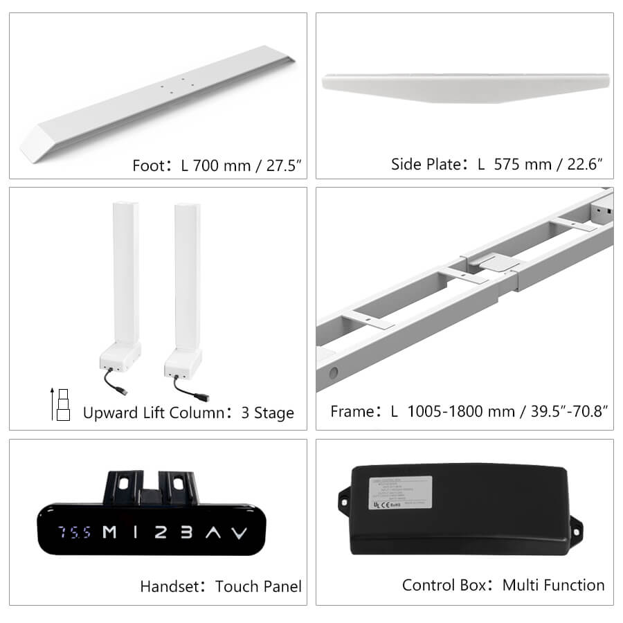 adjustable standing desk frame